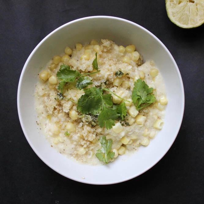 Quinoa Bowl with Garlic Sauce | Simple Sweets & Treats